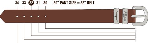 rm williams belt size chart.